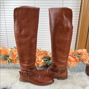 Madewell The Conor Riding Boots OTK Whiskey Leather 7.5
